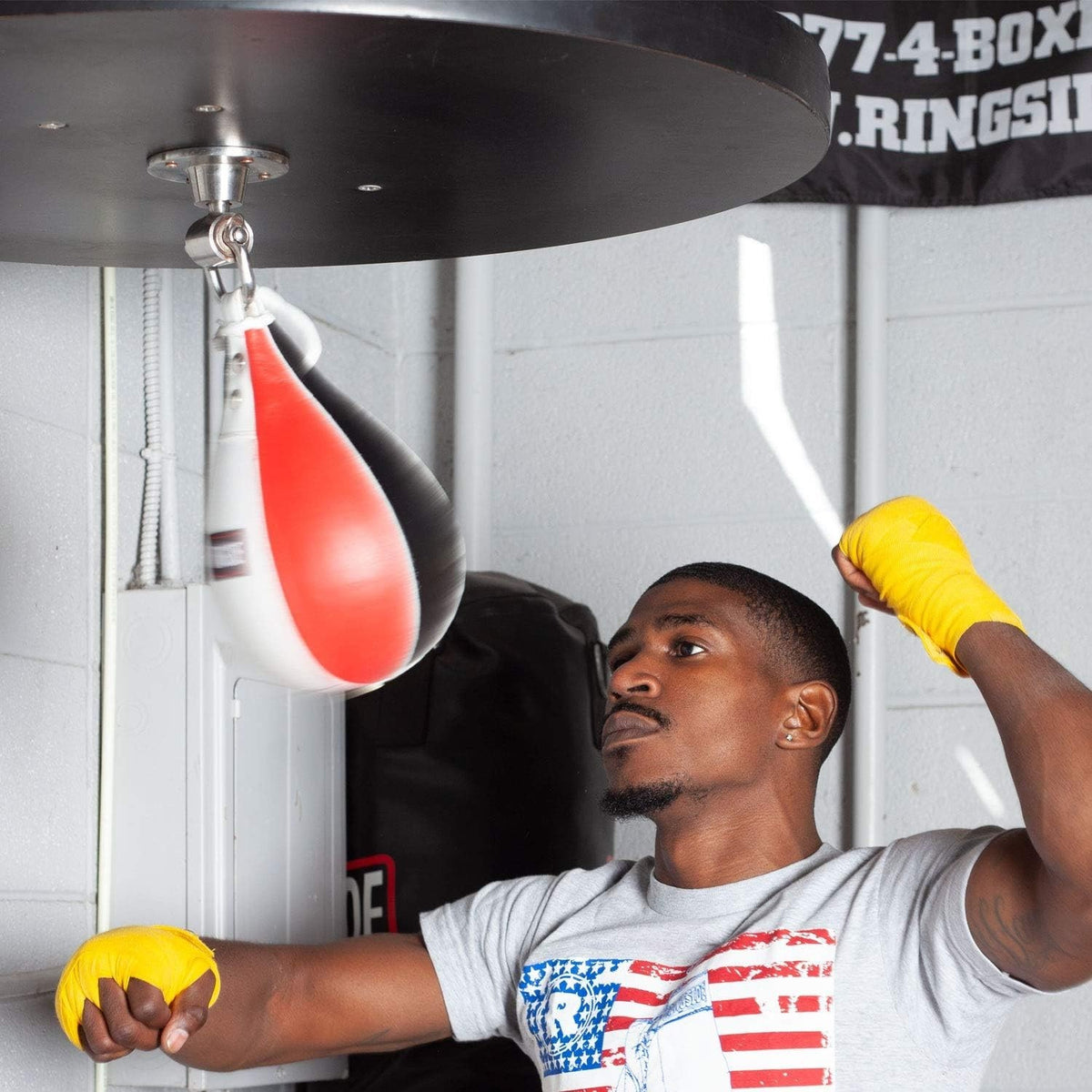 Boxing Speed Bag - Durable Leather Construction with Reinforced Seams