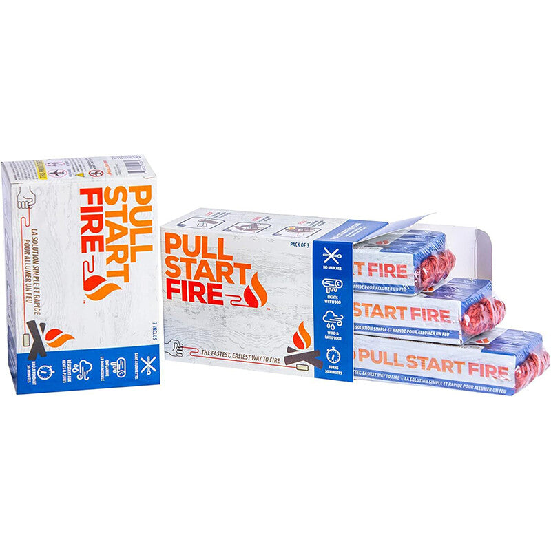 Outdoor Fire Starter Kit 3 Pack – Windproof, Rainproof Campfire Igniters