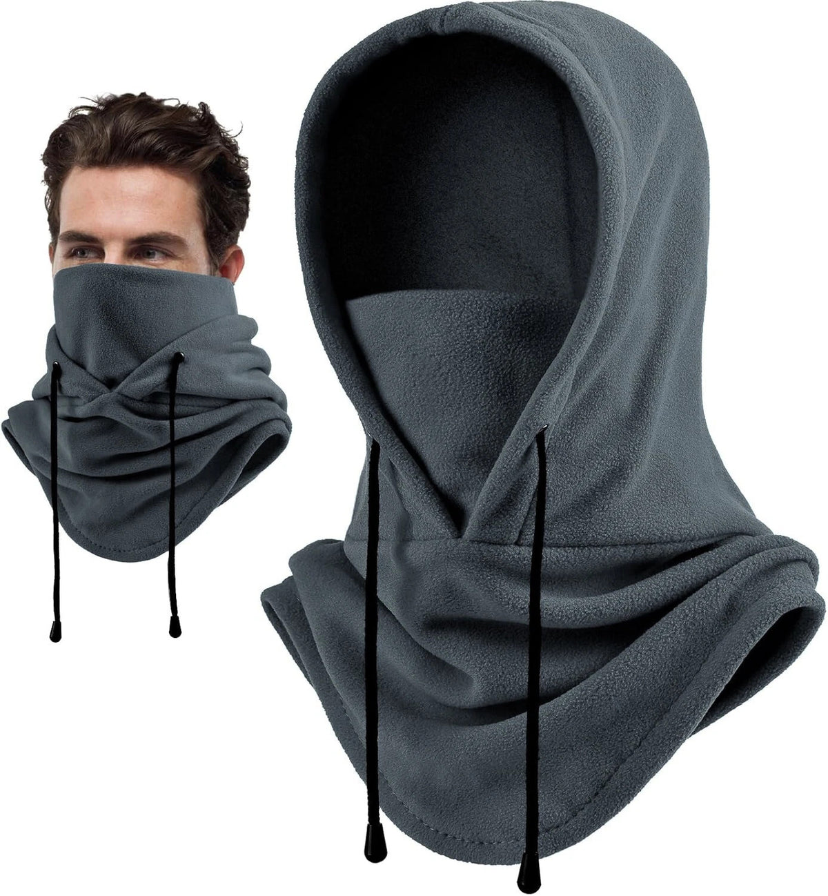 Unisex Winter Fleece Balaclava Ski Mask - Warm Windproof Face Cover