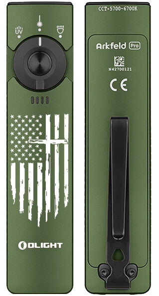 Portable LED Flashlight with UV & Green Laser 1300 Lumens for Outdoor & Tactical Use