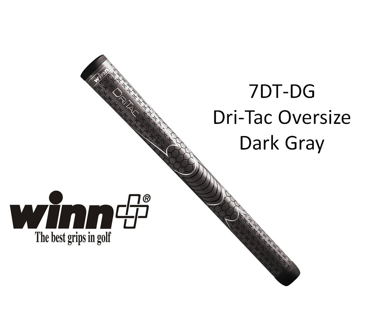 Oversize Tennis Grip Set - Dri-Tac Comfort Shock Absorption Gray 10 Pack
