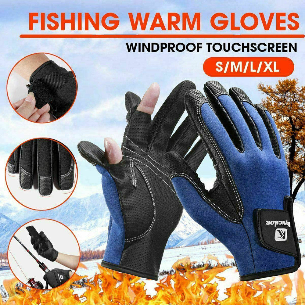 Waterproof Neoprene Fishing Gloves Full Finger Gloves for Outdoor Sports