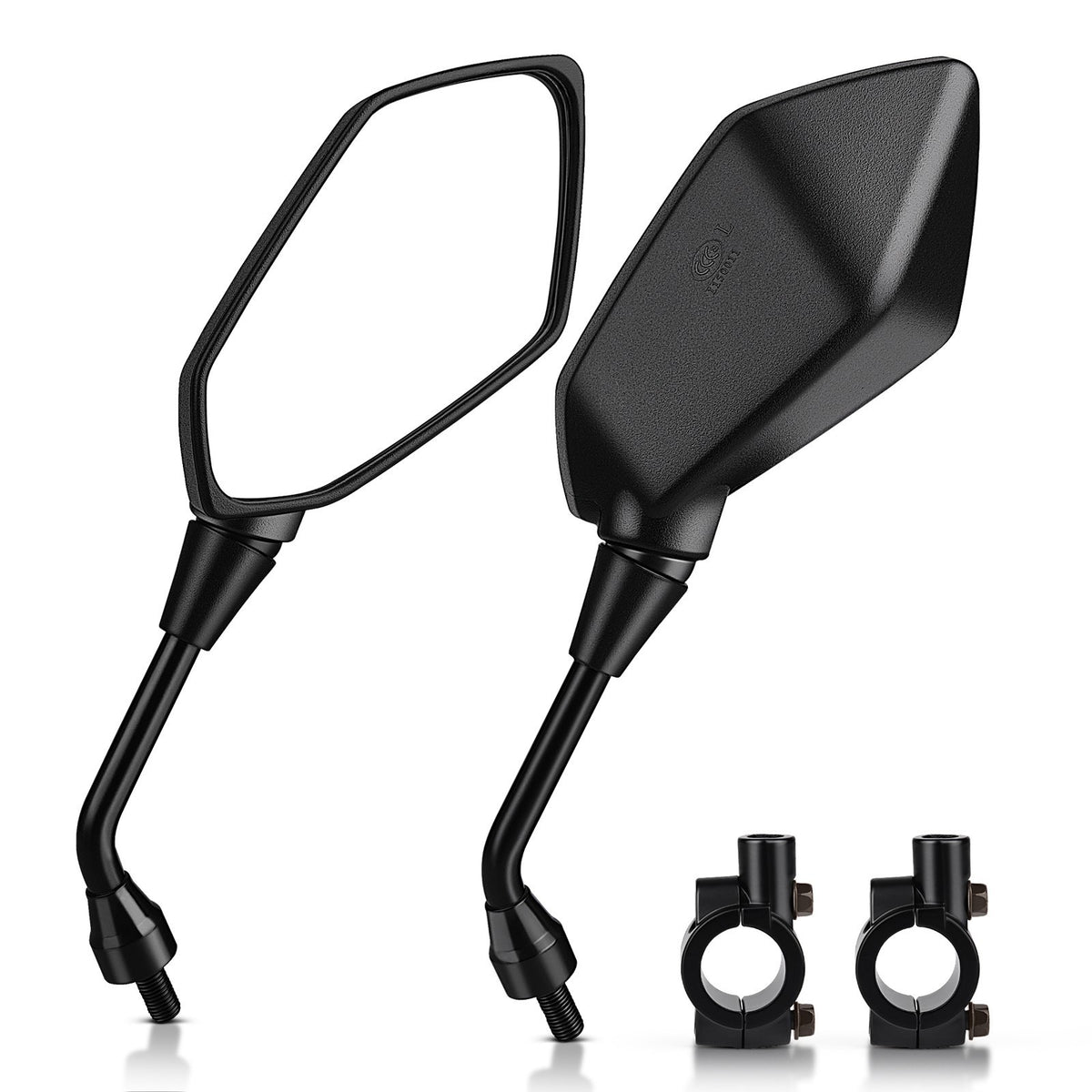 Universal 7/8" Handlebar End Rearview Mirror for Motorcycle Side View