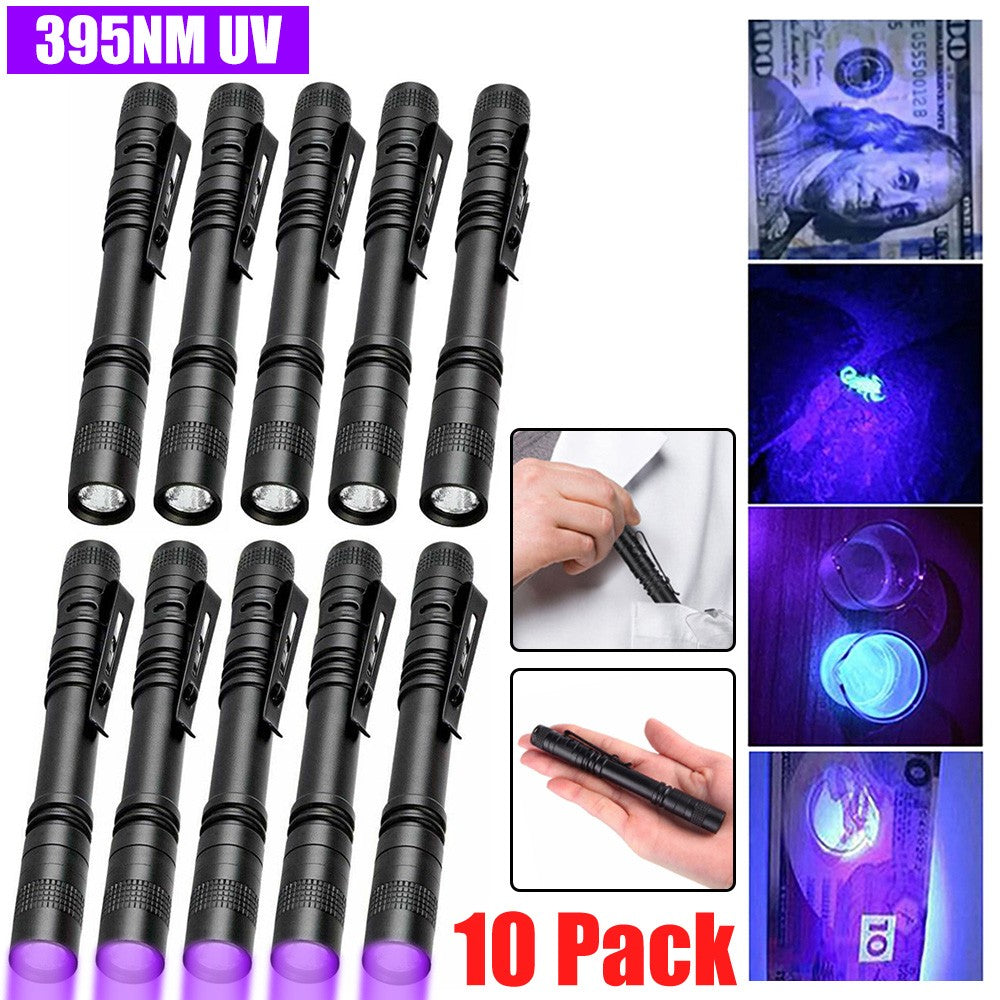 395nm UV Light Penlight Black Light Flashlight for Inspection & Detection