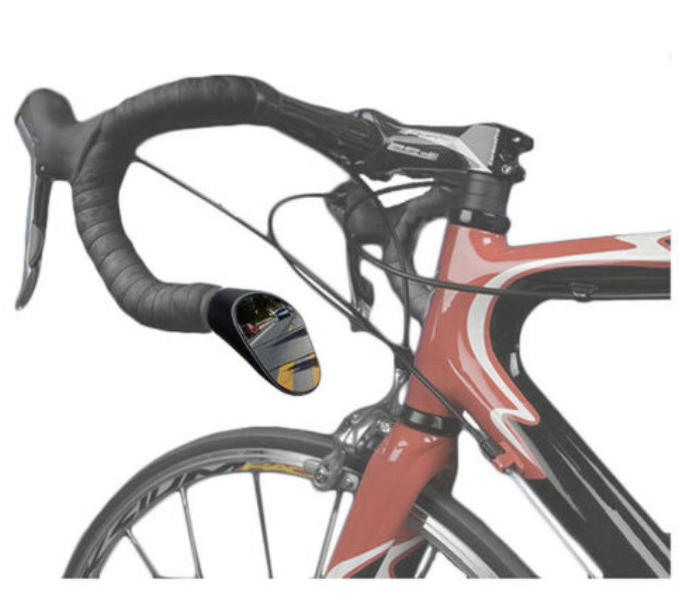 Drop Handlebar Bicycle Mirror for Road Bikes - Left Side, Adjustable