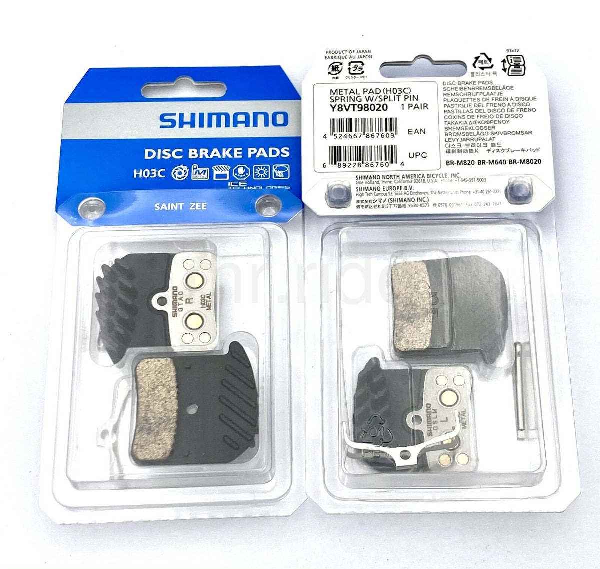 Shimano Saint ZEE Metal 4-Piston Bike Disc Brake Pads Set - Y8VT98020