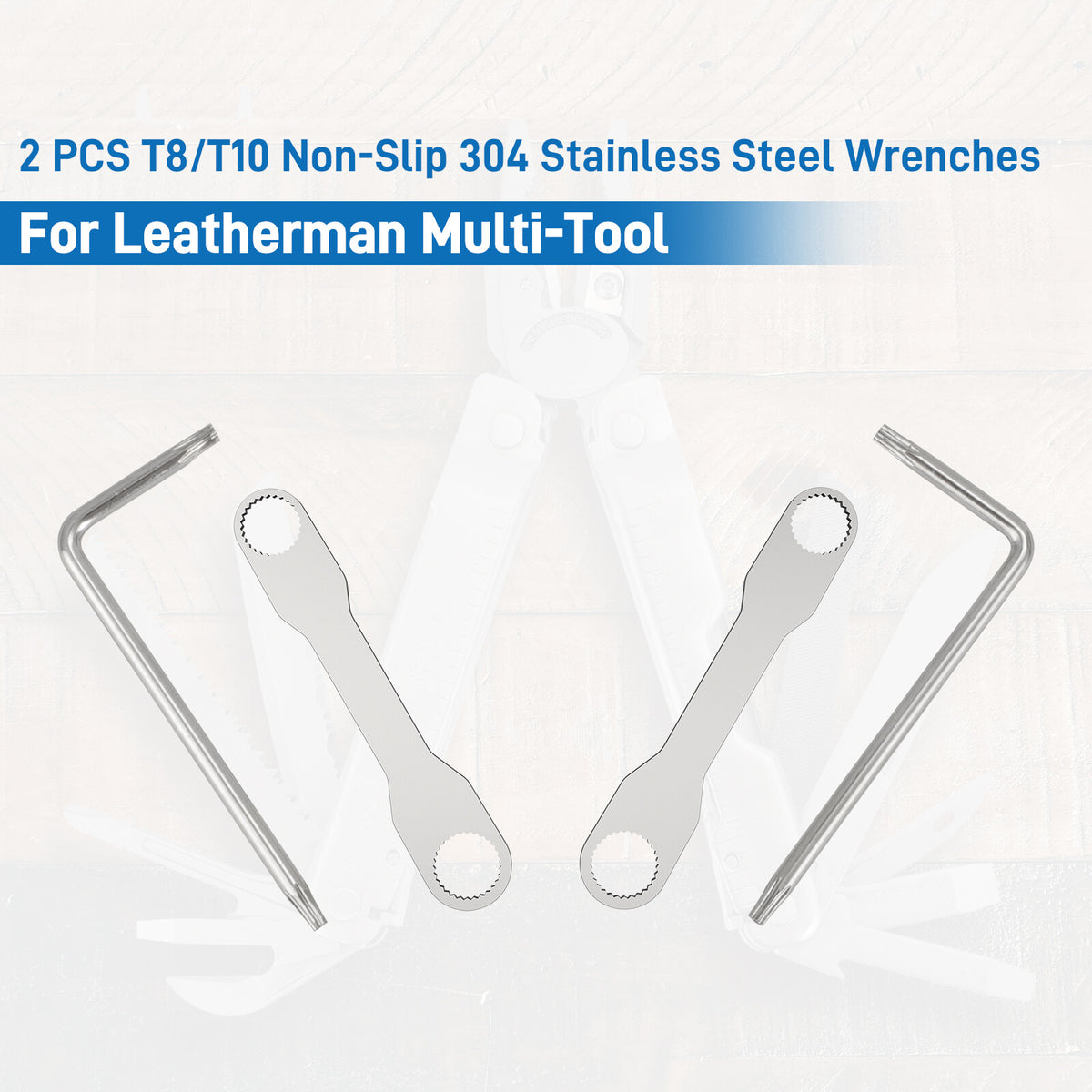 Stainless Steel Multi-Tool Wrench Set for Leatherman Tools - 4 Pieces