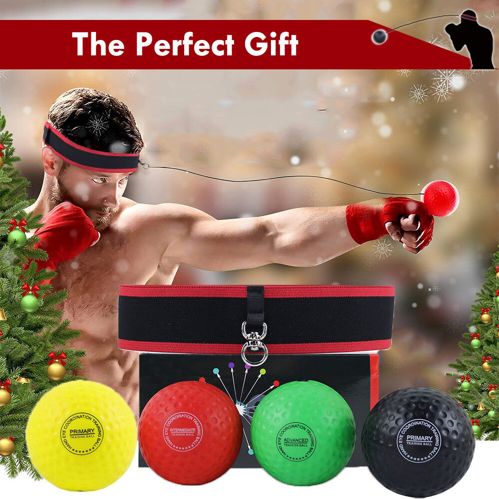 Reaction Ball Boxing Reflex Training Ball with Adjustable Headband for Reaction Speed & Coordination