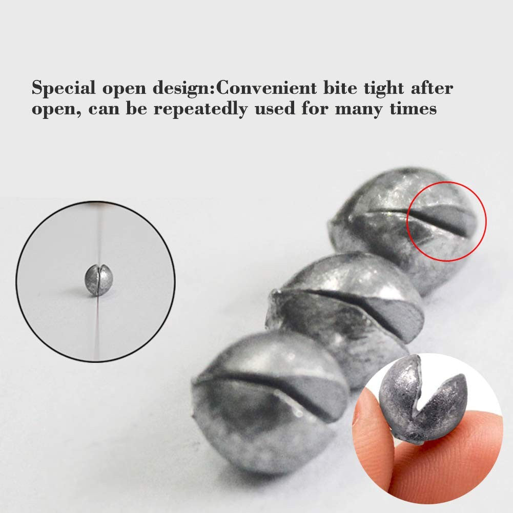 Fishery Split Shot Fishing Weights 500Pcs 0.4g Sinking Sinkers Tackle
