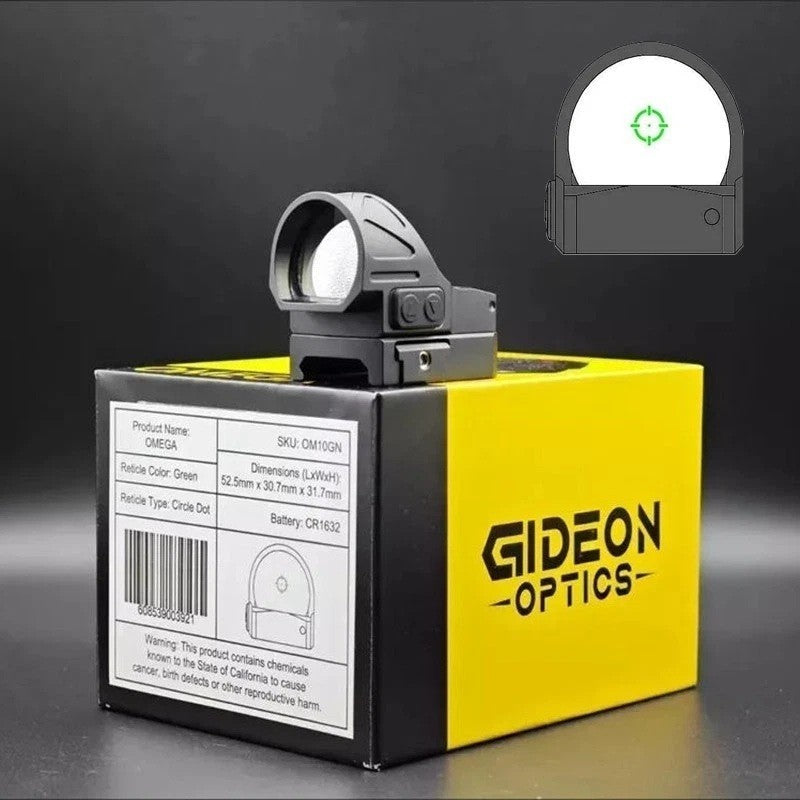 Gideon Optics Omega Red/Green Dot Sight with RMR Footprint - 3MOA/45MOA Reticle