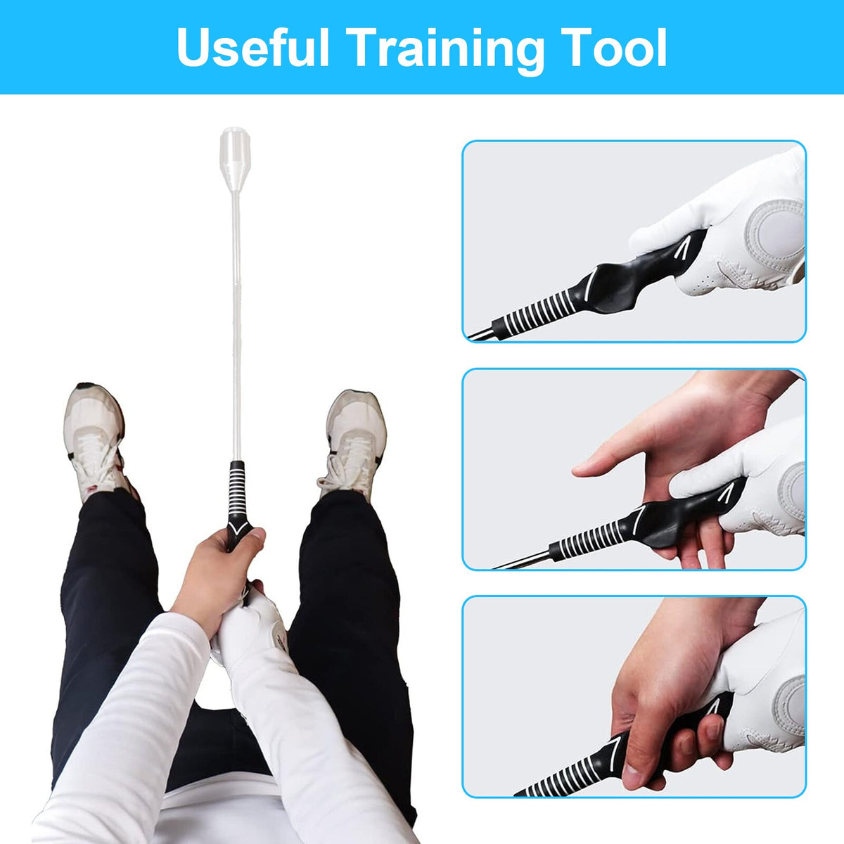 Golf Swing Training Grip | Right-Hand Practice Aid for Beginners & Pros