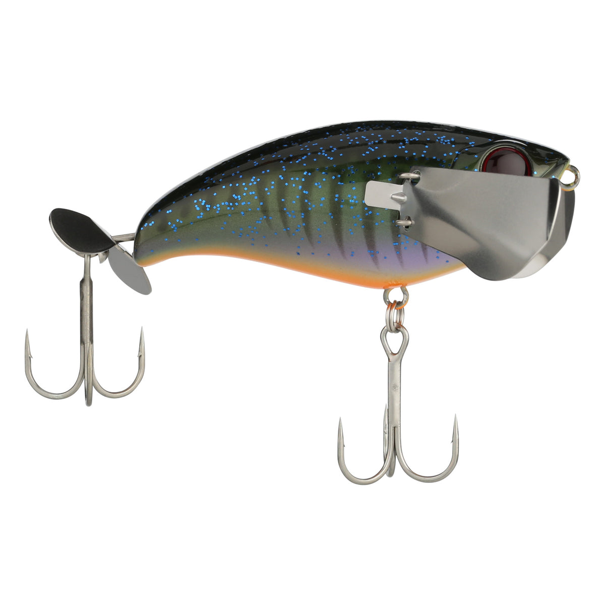 Jackall Pompadour Topwater Lure with Metal Wings & Rear Prop