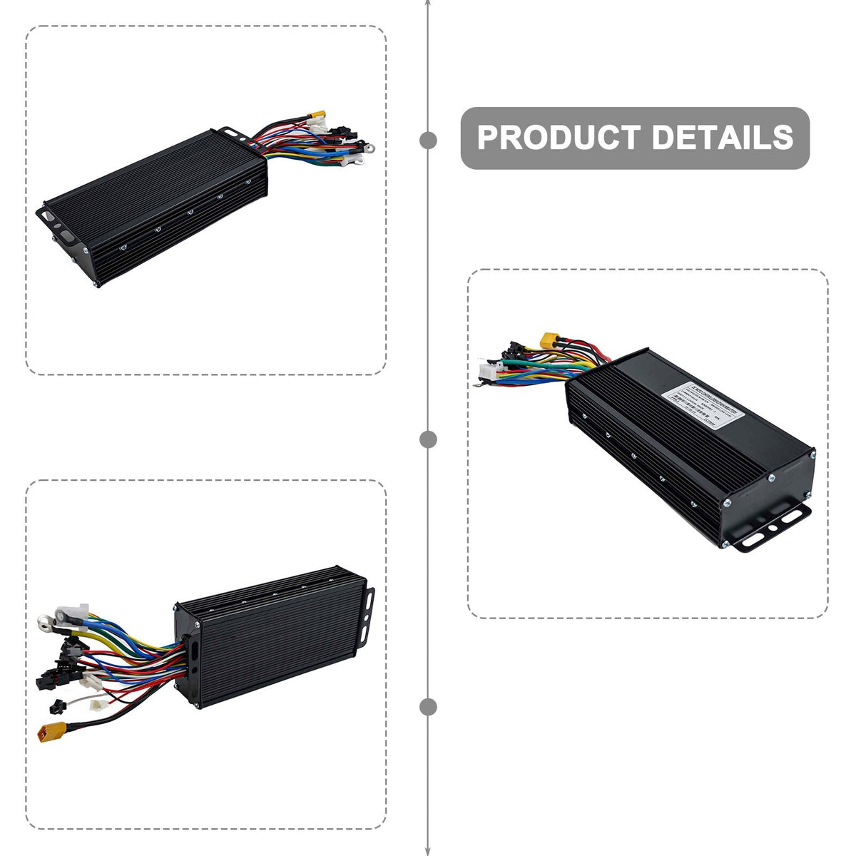 Electric Bicycle Controller 36V 48V 52V 2000W 3-Mode Sine Wave for E-Bike