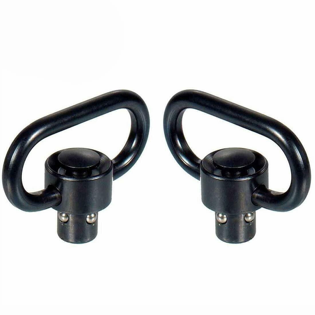 Heavy Duty 1.25-Inch Quick Detach Rifle Sling Swivel Mounts - 2 Pack