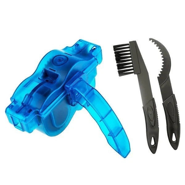Bike Chain Cleaner Kit - Multi-Angle Degreaser Brush Set for Bicycle Maintenance