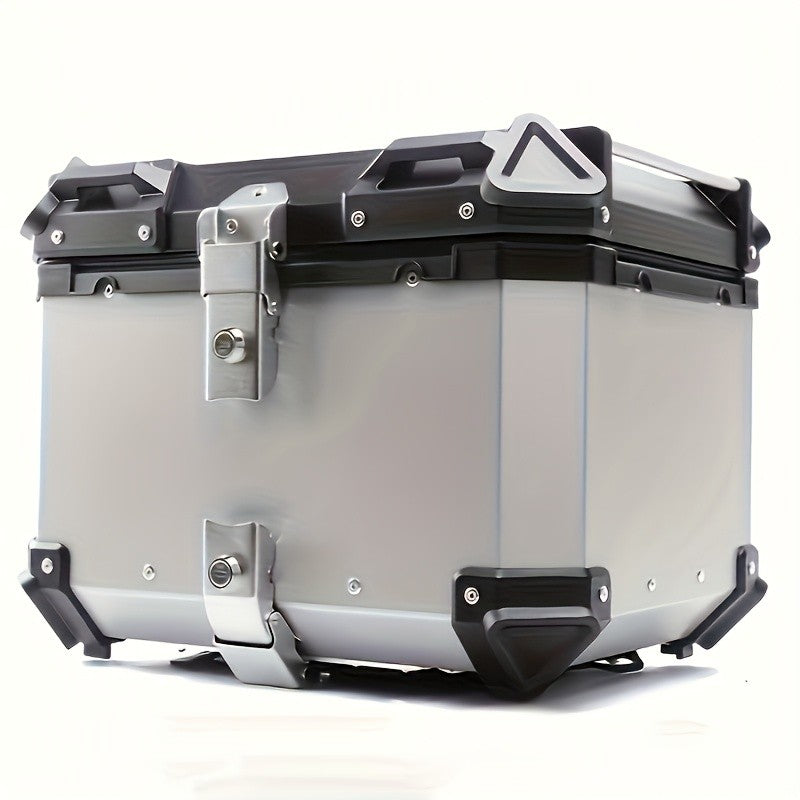 45L Aluminum Motorcycle Top Case Hard Luggage Box Waterproof Dustproof
