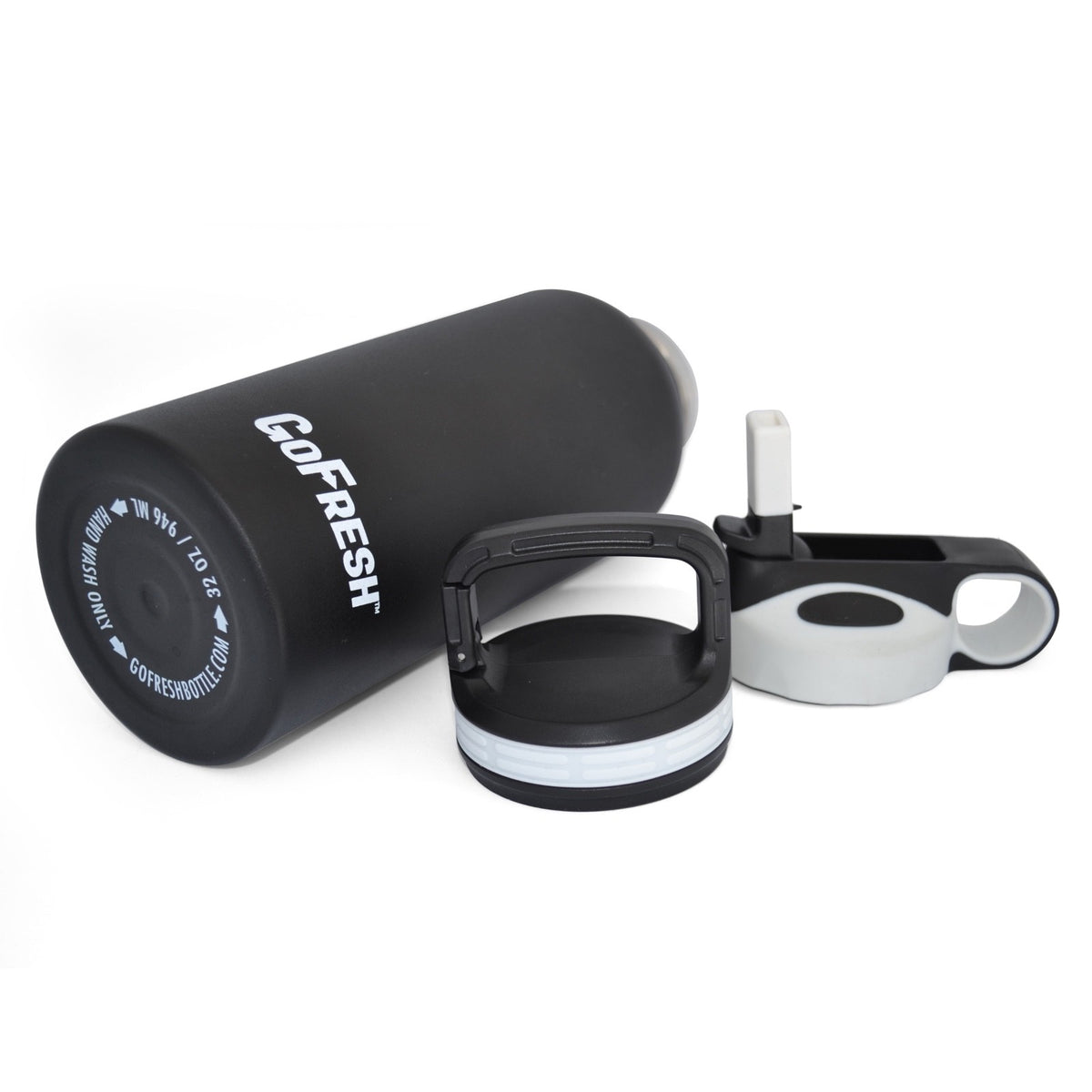 32 oz Stainless Steel Insulated Sport Water Bottle with Straw & Dual Lids