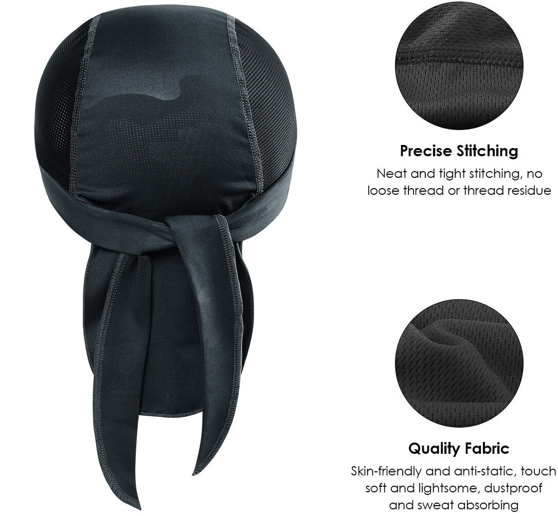 Breathable Skull Cap Do Rags for Men 3-Pack - Moisture-Wicking Headwear