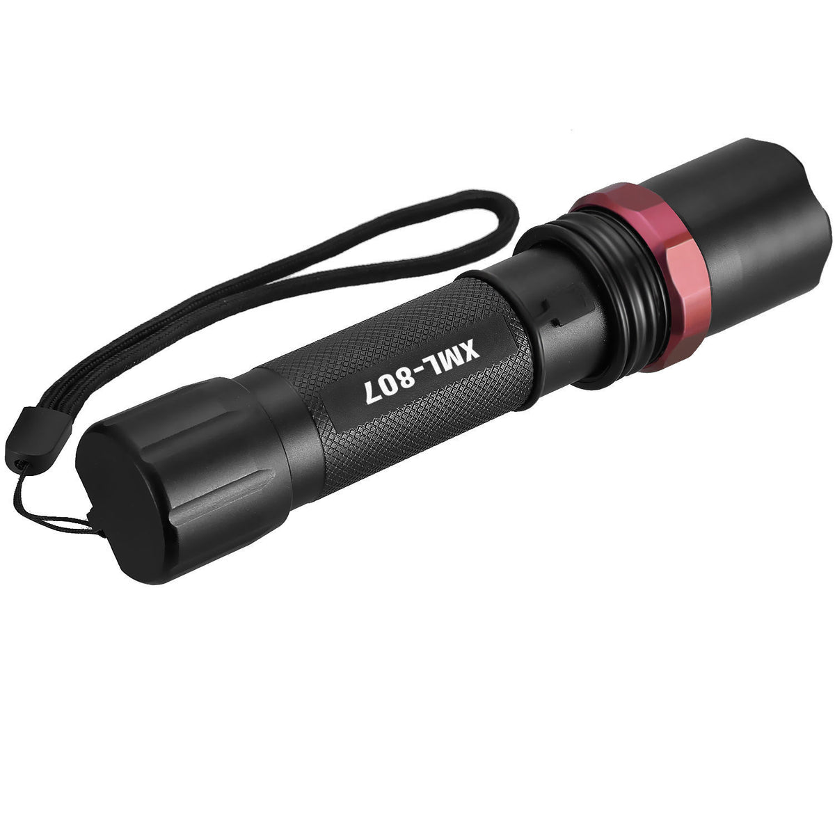 High Brightness LED Tactical Flashlight with Zoom Adjustable Focus