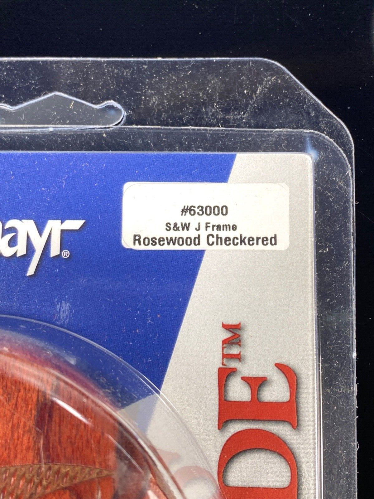 Pachmayr Rosewood Checkered Revolver Grip for S&W J Frame Round Butt