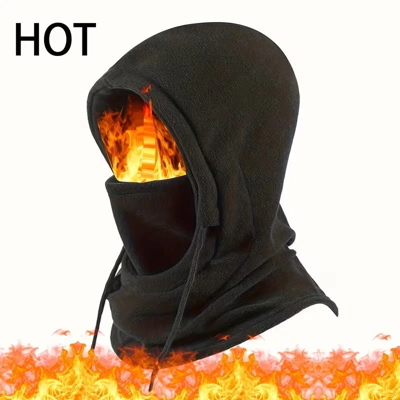 Full Face Ski Mask with Windproof Fleece Neck Warmer for Winter Cold Weather