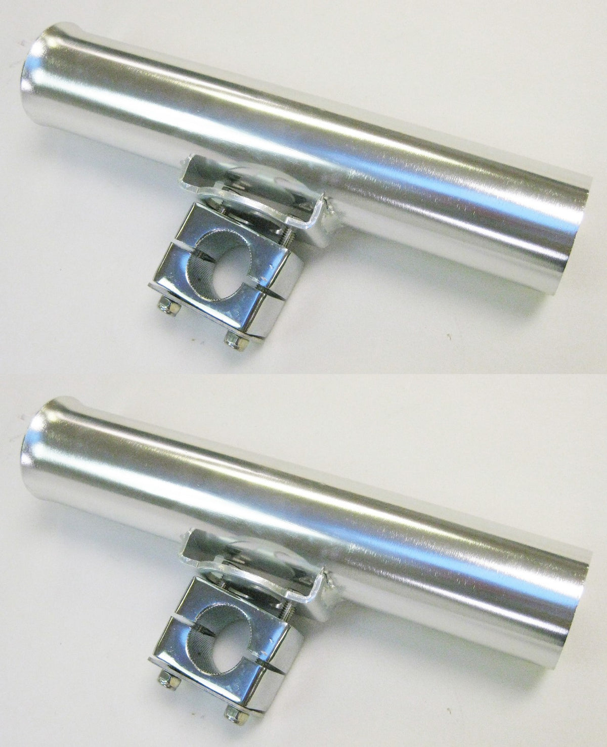 All Metal Adjustable Fishing Rod Holders Pair for Rail Mount - Rust-Free Stainless Steel