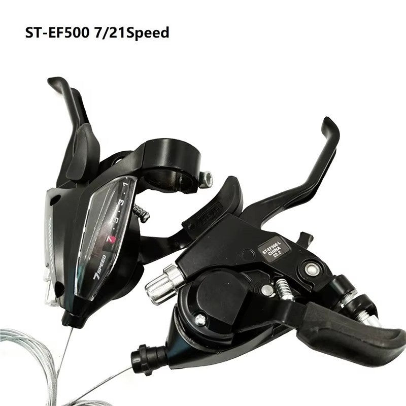 Multi-Speed Bicycle Shifter Set Compatible with Shimano EF500 MTB Bike Brake Levers