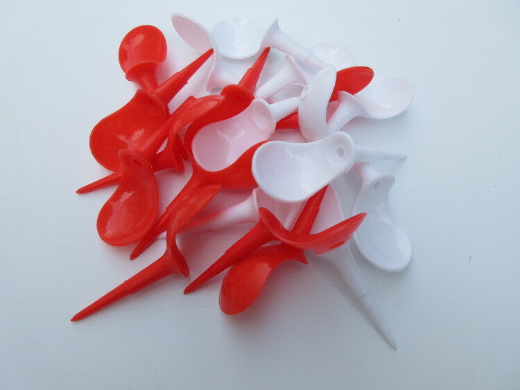 Anti-Slice Golf Tees 20-Pack Plastic Chair-Shaped Golf Tees and Divot Tools