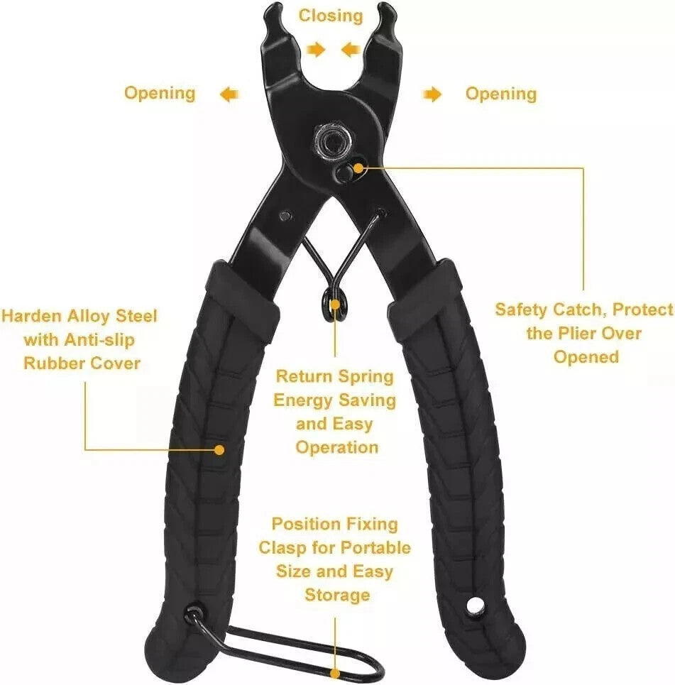 Bike Chain Repair Tool Kit Set with Chain Breaker & Wear Checker