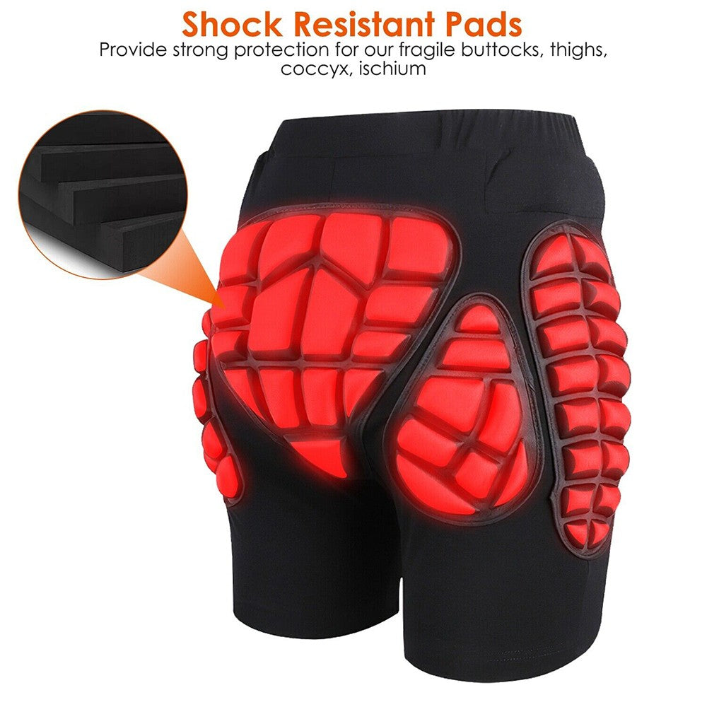 3D EVA Hip Padded Impact Shorts for Ski Snowboard Skateboard Protection