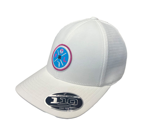 Black Clover Florida Vibe HD Patch Snapback Golf Hat White Adjustable Cap