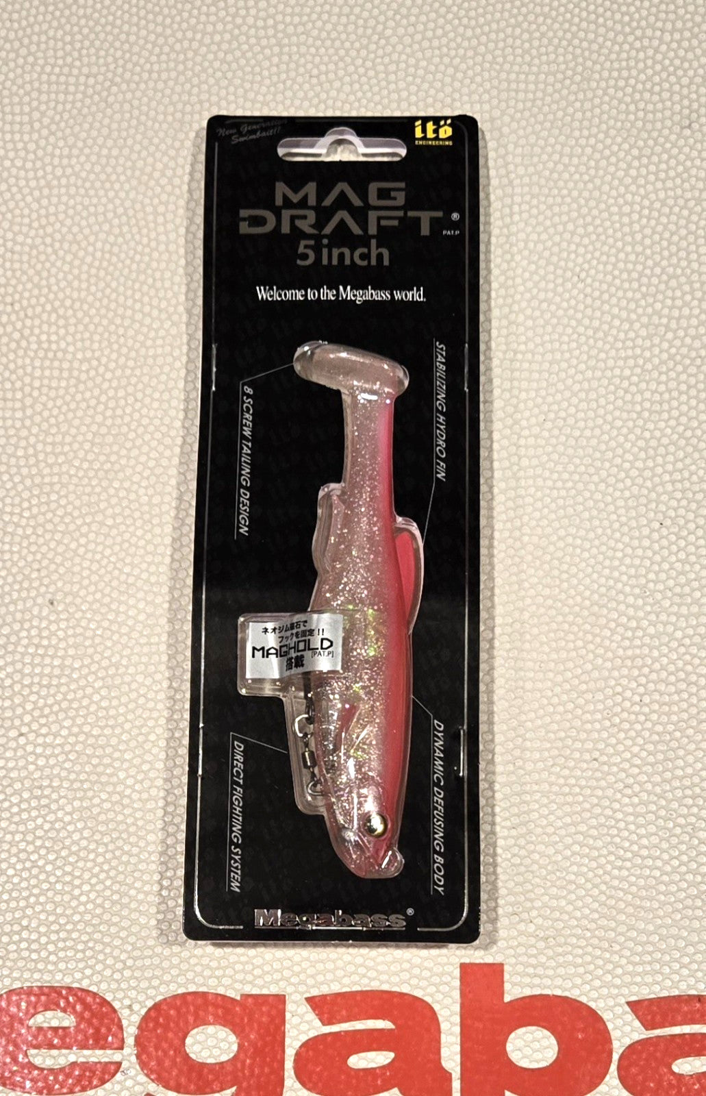 Megabass 5" MAG DRAFT Limited 2025 Lucky Bag Pink Shiner Lure NC