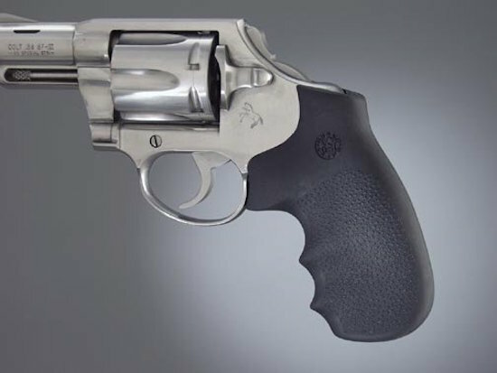 Handgun Grip for Colt Detective & Diamondback - Rubber MonoGrip, Black