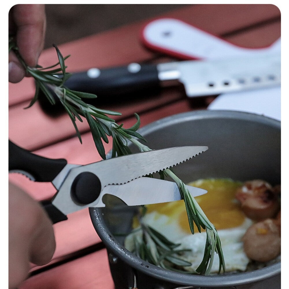 Camping Cookware Set with Utensils - Portable Outdoor Kitchen Kit