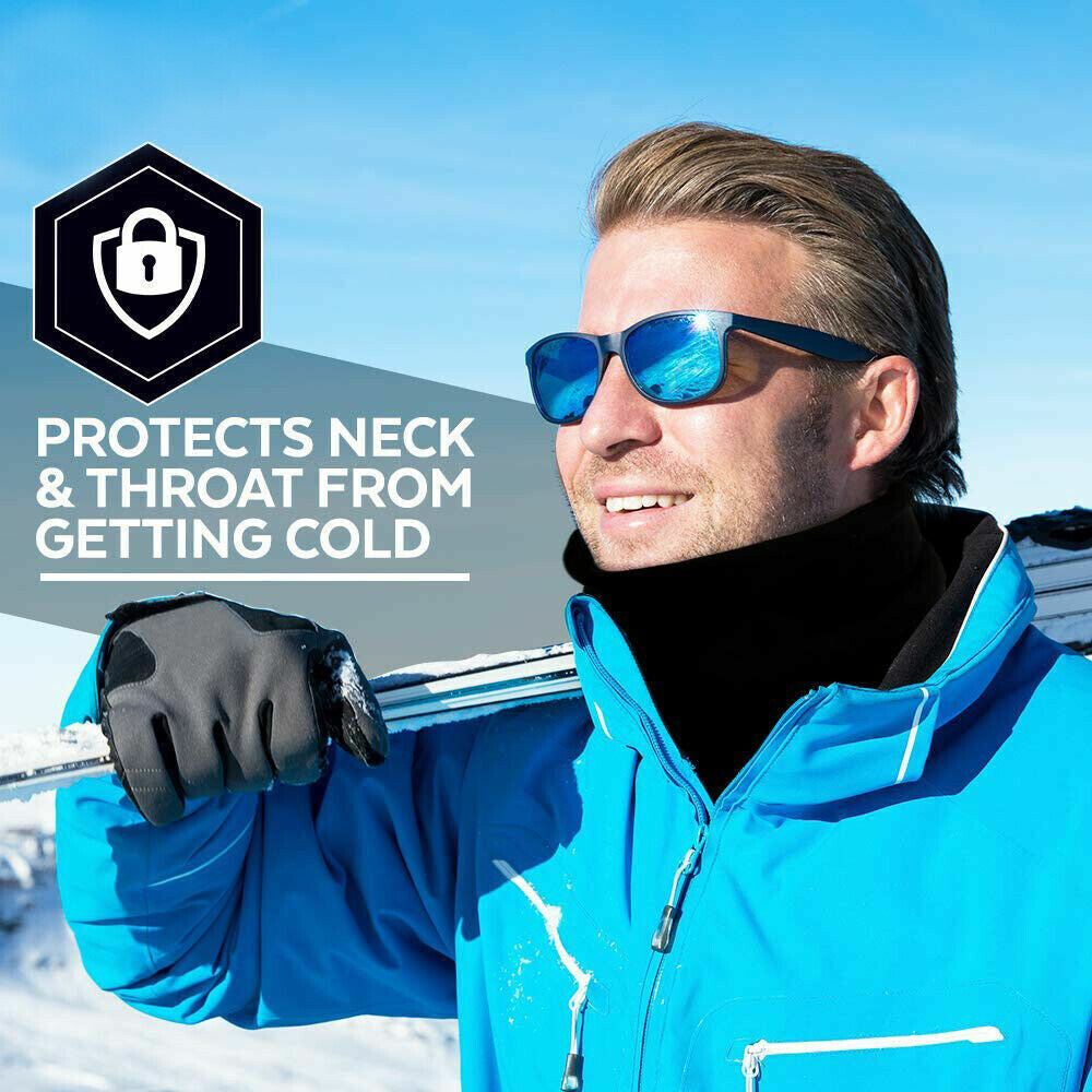 Unisex Winter Fleece Neck Gaiter Bandana Face Mask for Men Women