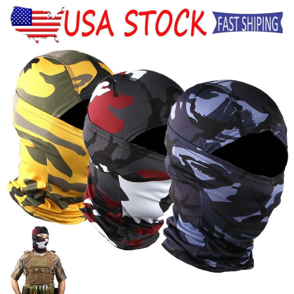 Full Face Mask Balaclava Hood for Cycling, Hunting, Skiing & Outdoor Activities