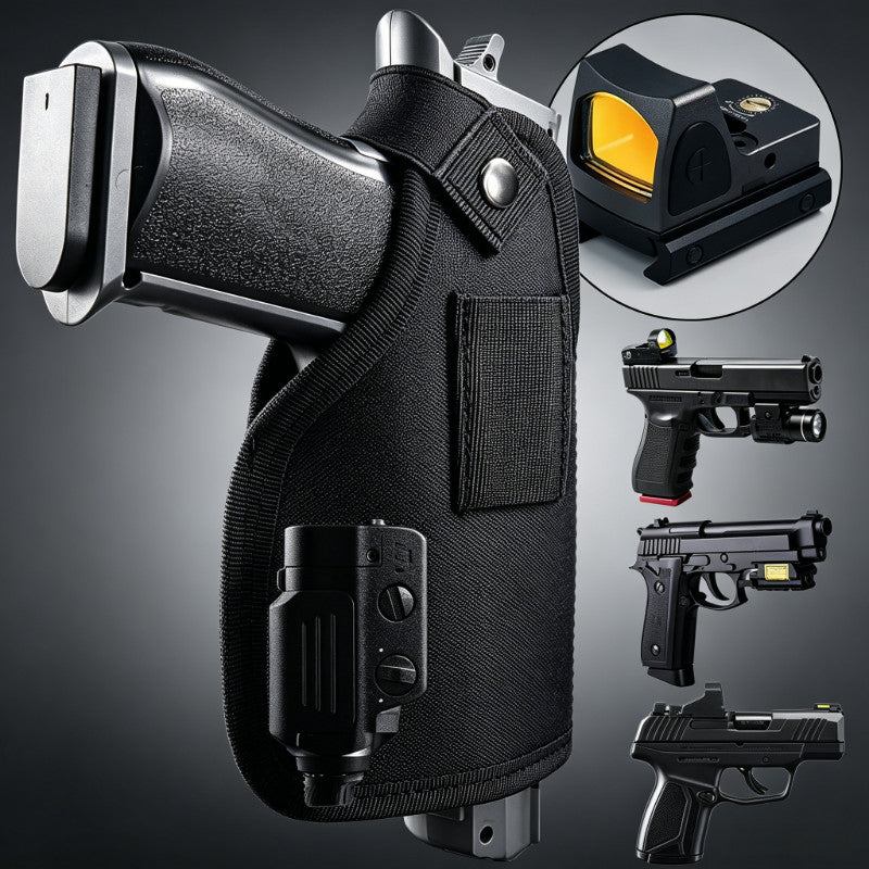 Concealed Carry Gun Holster IWB OWB Fits Handgun with Light or Laser