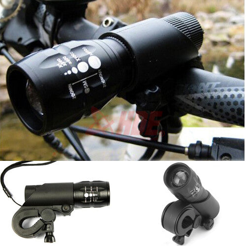 240 Lumens LED Bike Front Light with Mount - Cycling Head Torch