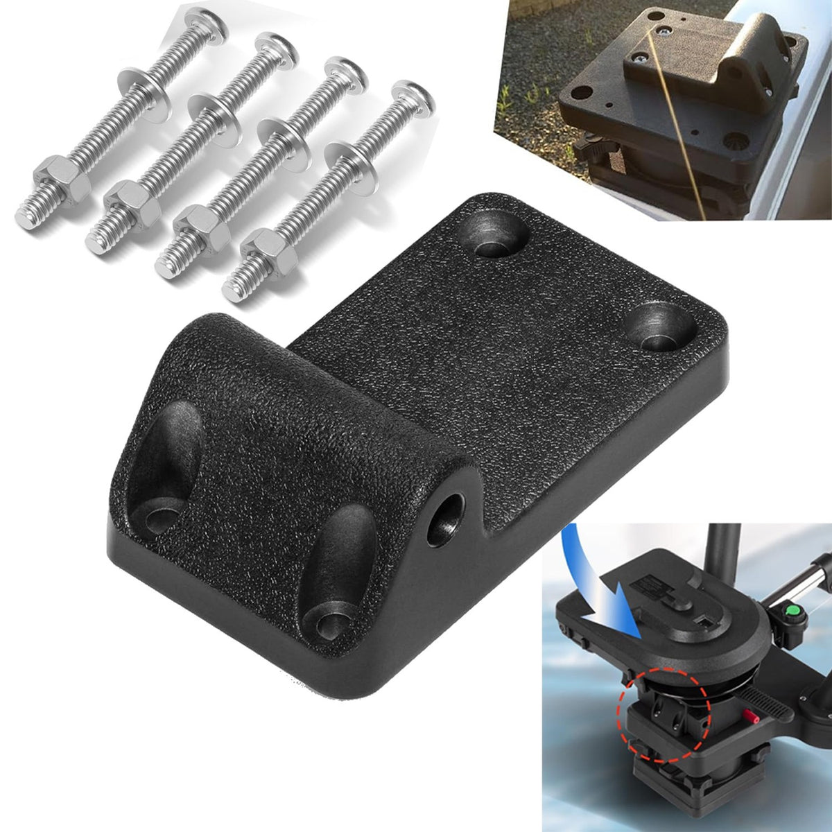 Tilt-Up Mount Bracket for Scotty Downrigger Models 1080-1116, Line Puller 2500