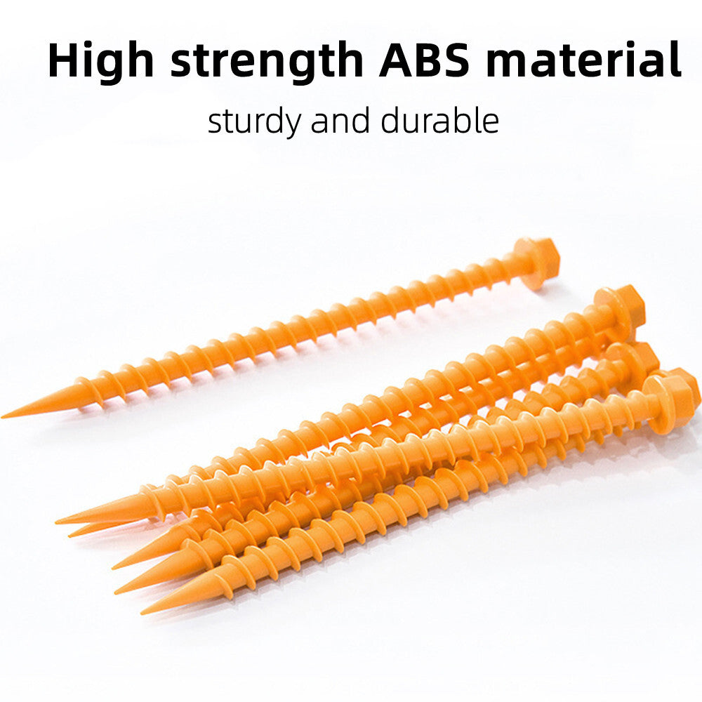 Heavy Duty Tent Stakes 10-Pack Camping Spikes Canopy Anchors Ground Pegs