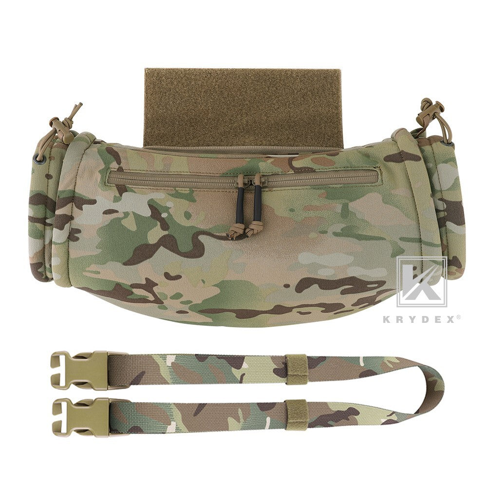 KRYDEX Tactical Soft Shell Hand Warmer Vest with Removable Neck Strap