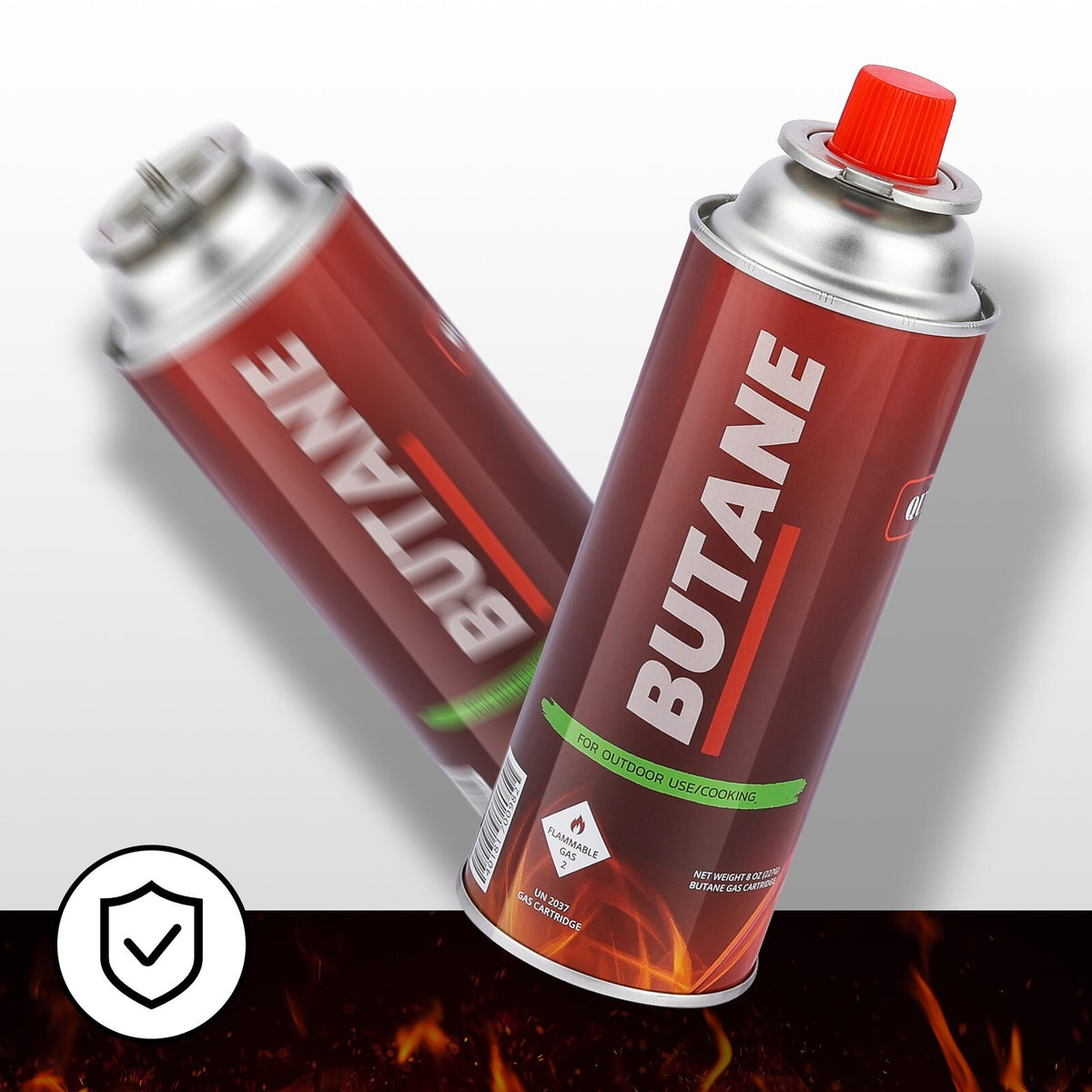 8 OZ Butane Fuel Canisters for Portable Camping Stoves - 28 Count