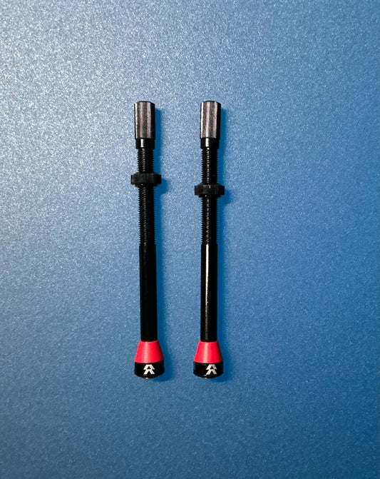 Tubeless Valve Stems for Bicycle Wheels - 70mm & 90mm Pair