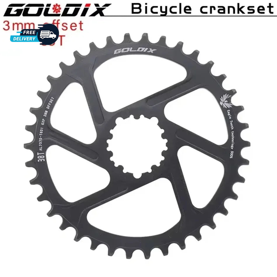 MTB Chainring 30T-38T Direct Mount 3 Bolt Offset 0-6mm for 9-12 Speed Bikes