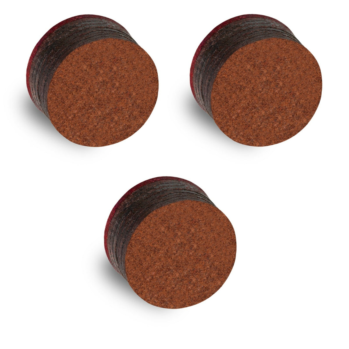 Laminated Pool Cue Tips (3 Pack) - Tiger Dynamite 7-Layer hard tip, 13/14 mm