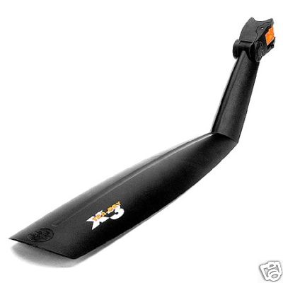 Bike Fender Rear Mudguard with Quick-Release Seatpost Clamp - Black