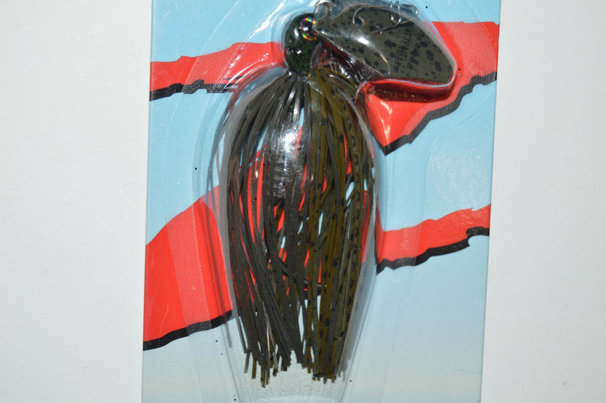Z-Man Tungsten ChatterBait Elite 3/8oz Green Pumpkin Bass Bladed Jig