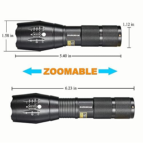 UV Blacklight 365nm & 395nm Handheld Flashlight for Stain Detection & Security
