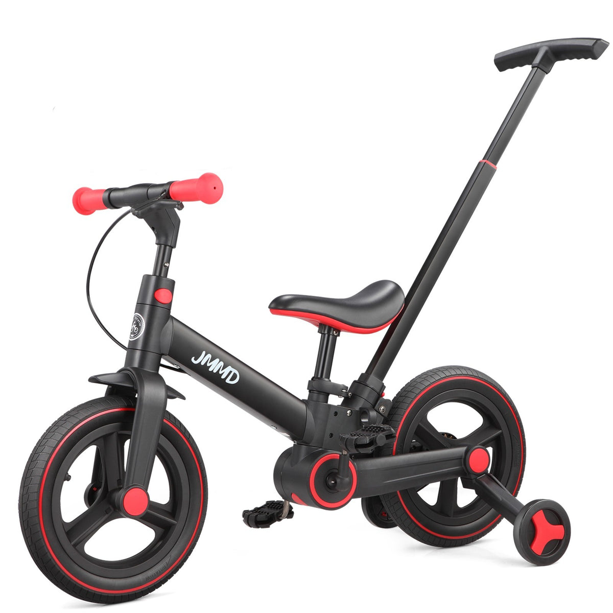 6-in-1 Foldable Toddler Bike with Push Handle for 18-60 Months, Adjustable & Durable