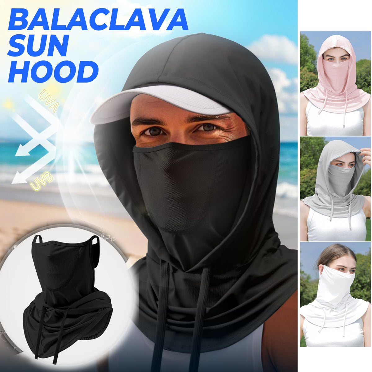 UV Protection Balaclava Face Mask for Outdoor Sports and Sun Safety